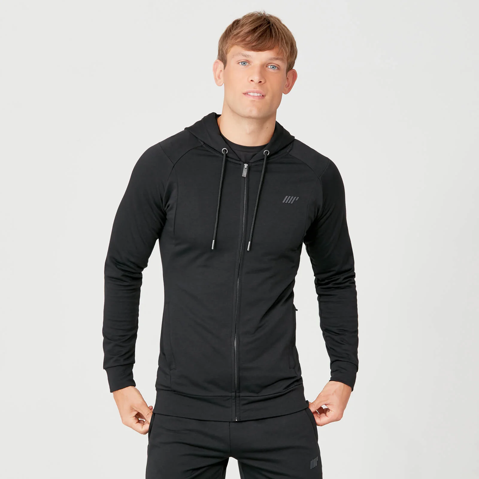 MP Men's Form Zip Up Hoodie - Black - XS Image 1