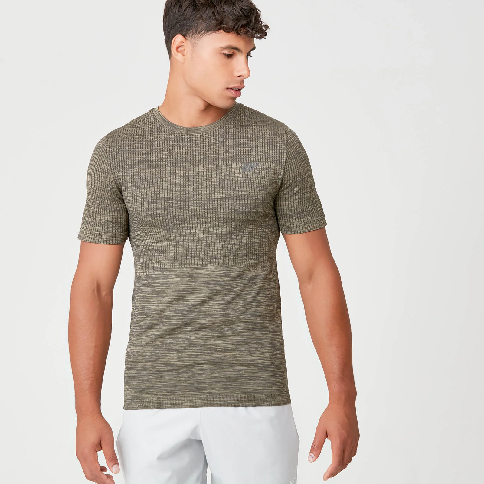 MP Men's Seamless T-Shirt - Light Olive - XS Image 1