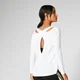 Split Long-Sleeve T-Shirt - White
