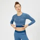 Inspire Seamless Crop Top - Blue