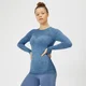 Inspire Seamless Long Sleeve Top - Blue