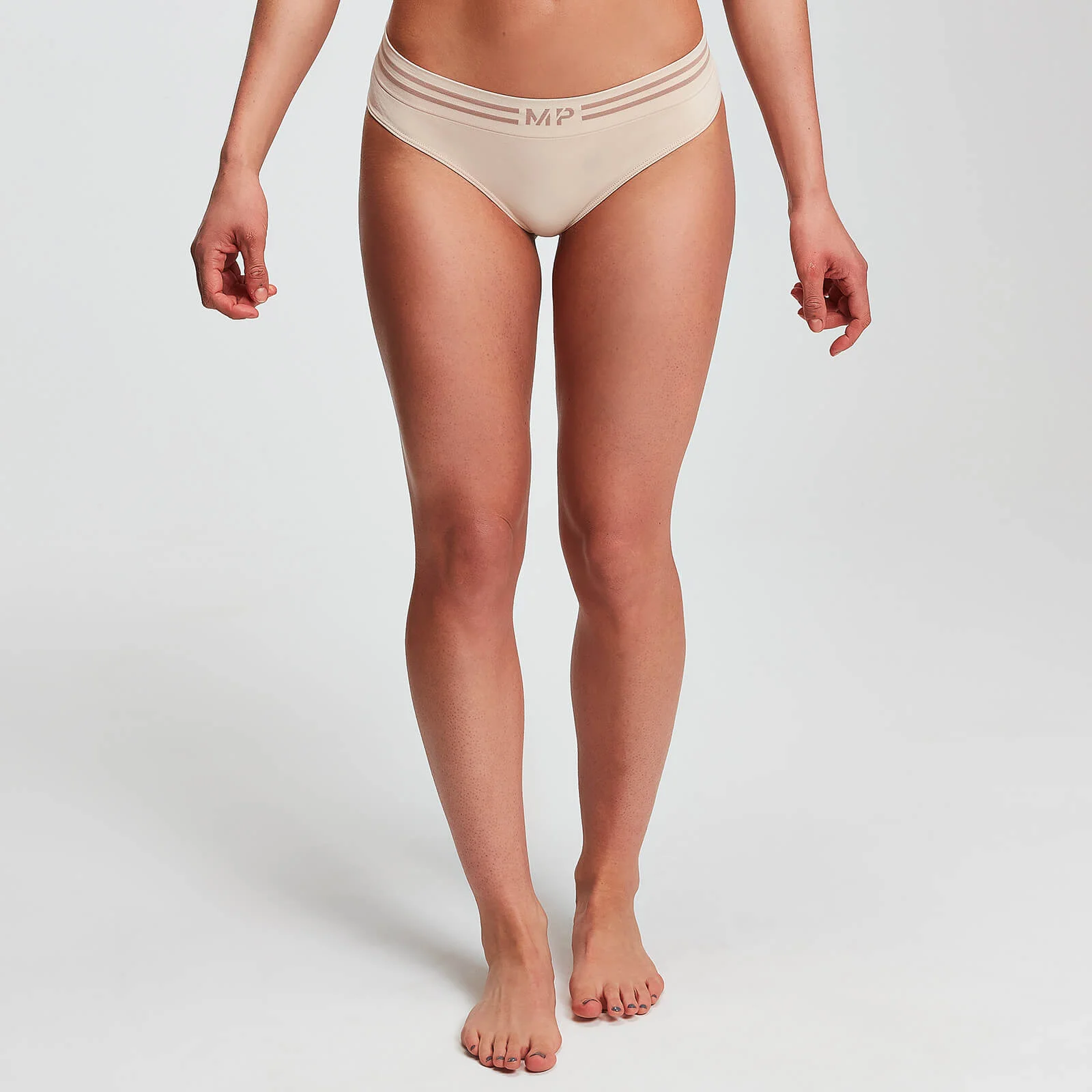 MP Women's Seamless Thong - Beige - XXS Image 1