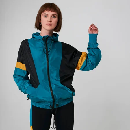 MP Women's Colour Block Windbreaker - Lagoon