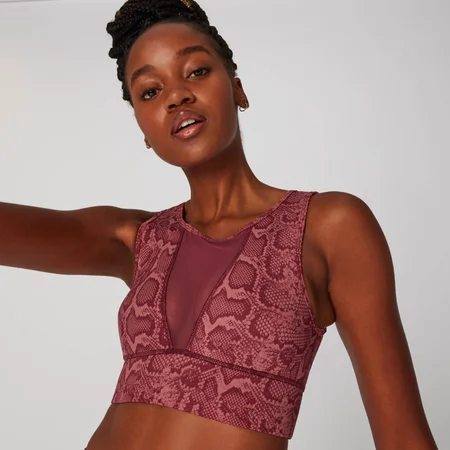 MP Snake Print Sports Bra - Port