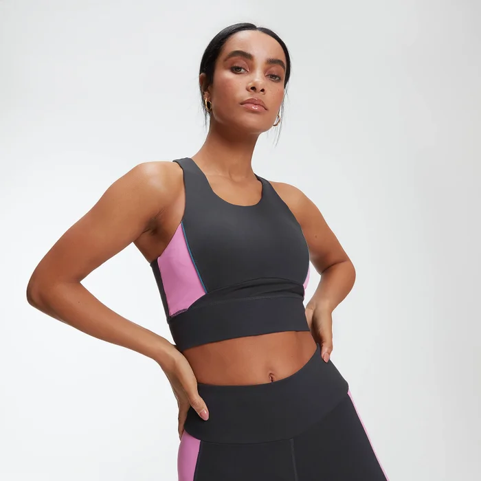 MP Power Women's Longline Crop Top - Black