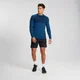 MP Men's Essential Long Sleeve Seamless T-Shirt - Pilot Blue Marl