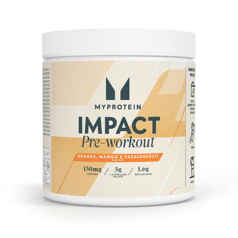 Impact Pre Workout - 500G - 43servings - Orange Mango Passionfruit