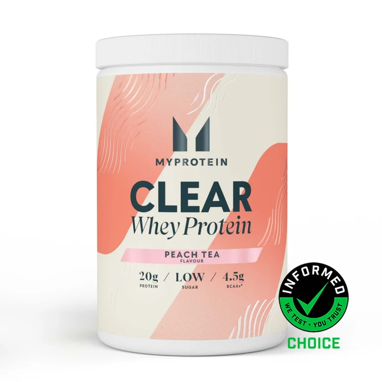Clear Whey Protein Powder - 500g - 20servings - Peach Tea