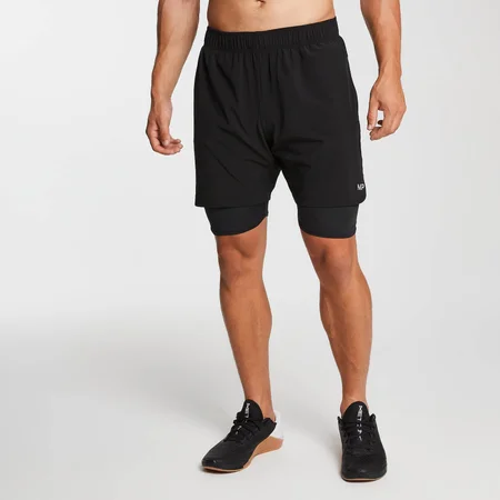 MP Men's 2-in-1 Training Shorts - Black