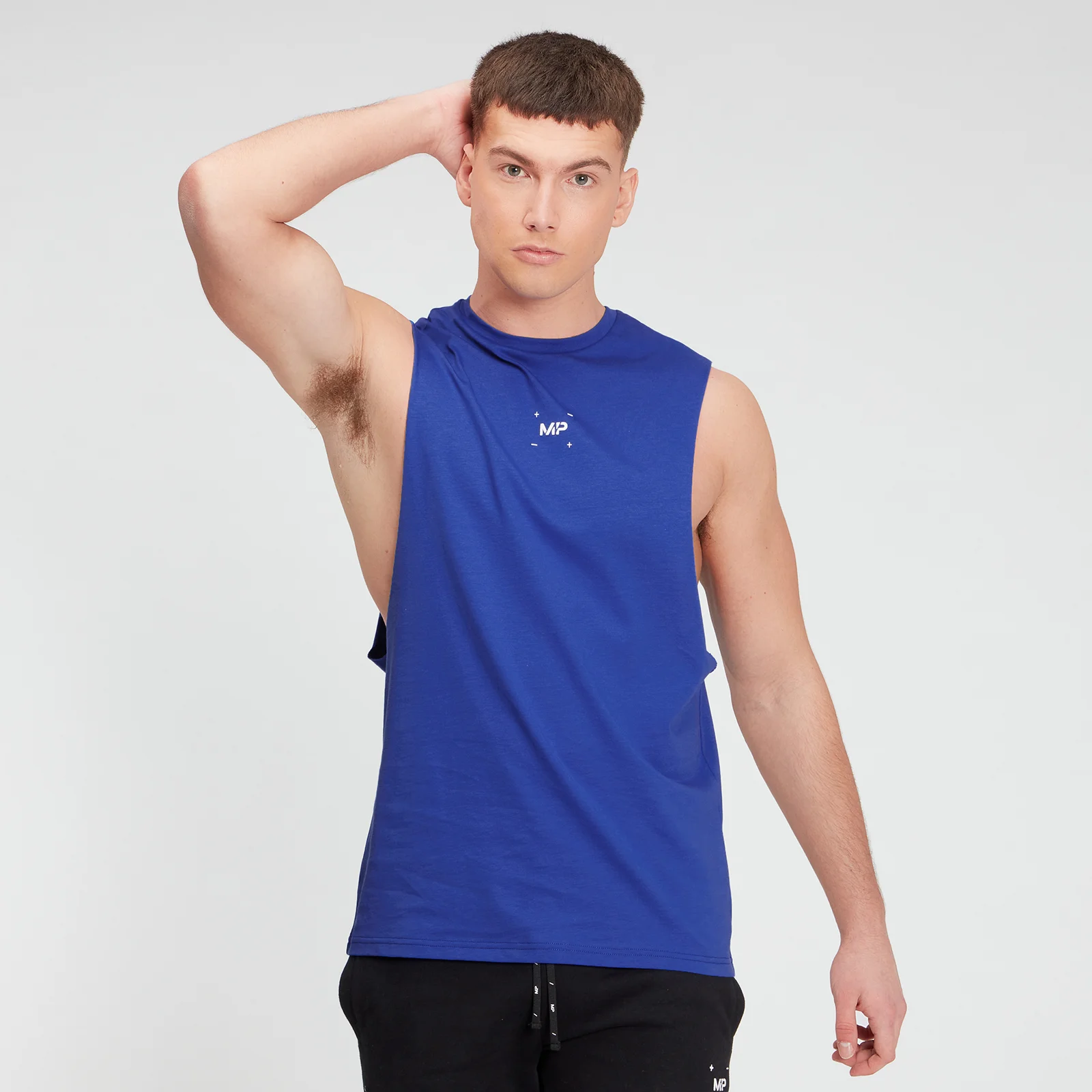MP Men's Central Graphic Tank - Cobalt - XXS Image 1