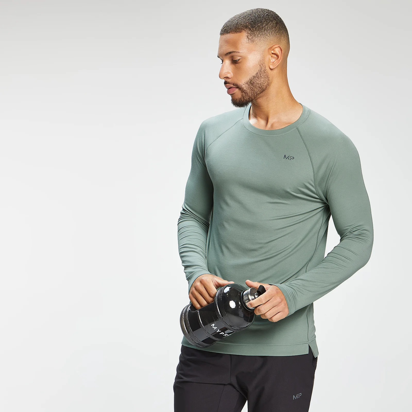 MP Men's Composure Long Sleeve Top - Pale Green - XL Image 1