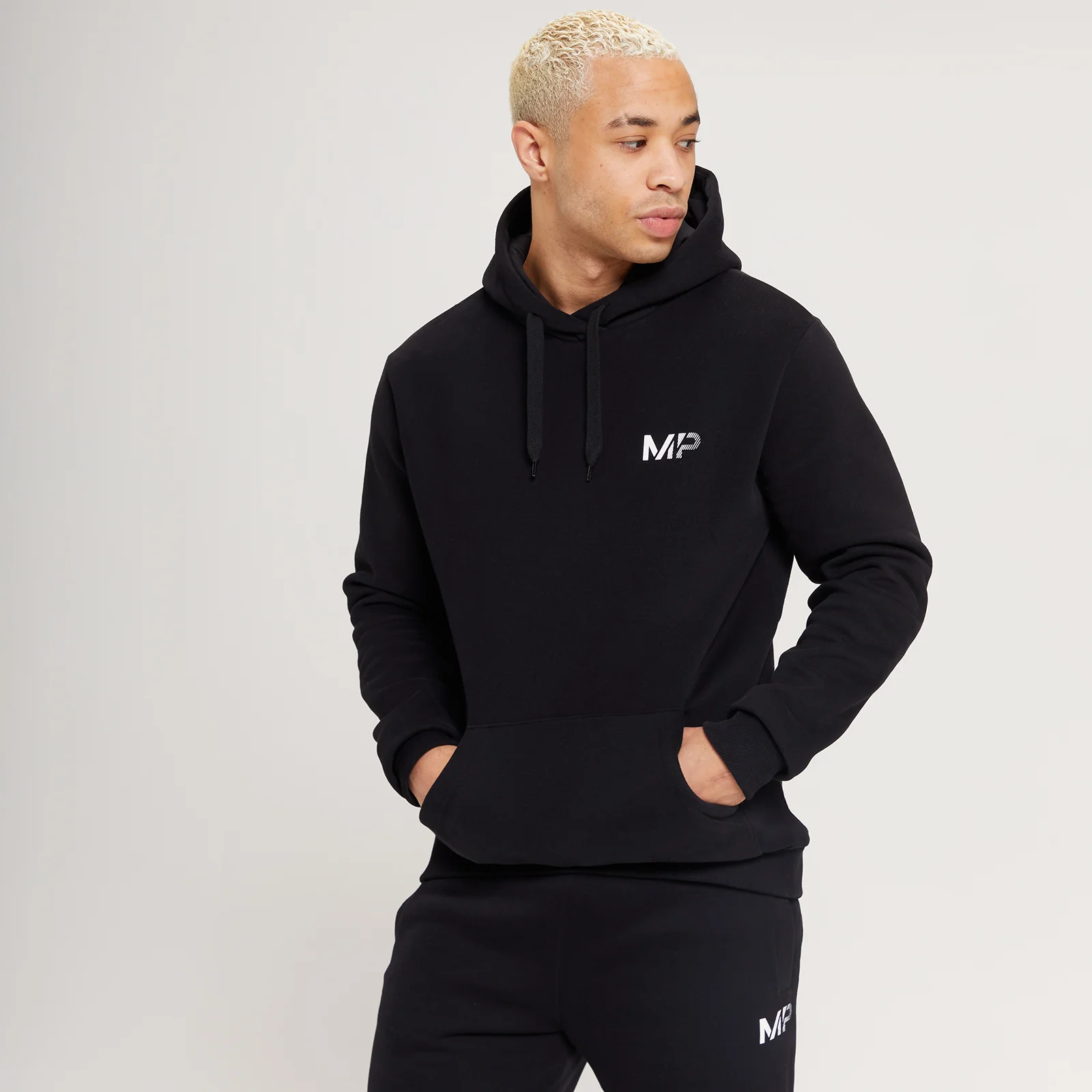 MP Men's Fade Graphic Hoodie - Black - XXS Image 1
