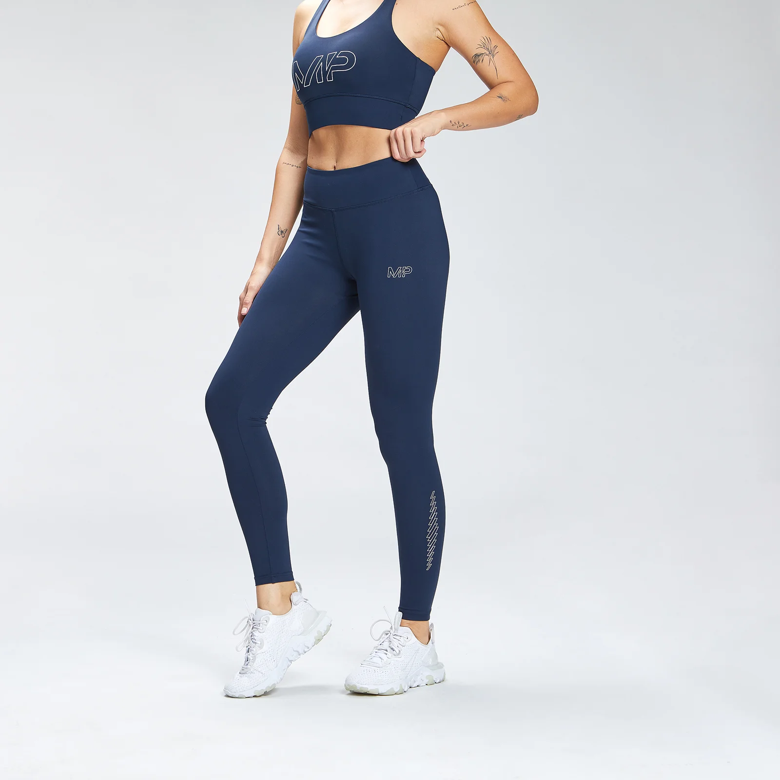 MP Women's Repeat Mark Graphic Training Leggings - Petrol blue - XL Image 1