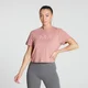 MP Women's Gradient Line Graphic Crop T-shirt- Pink