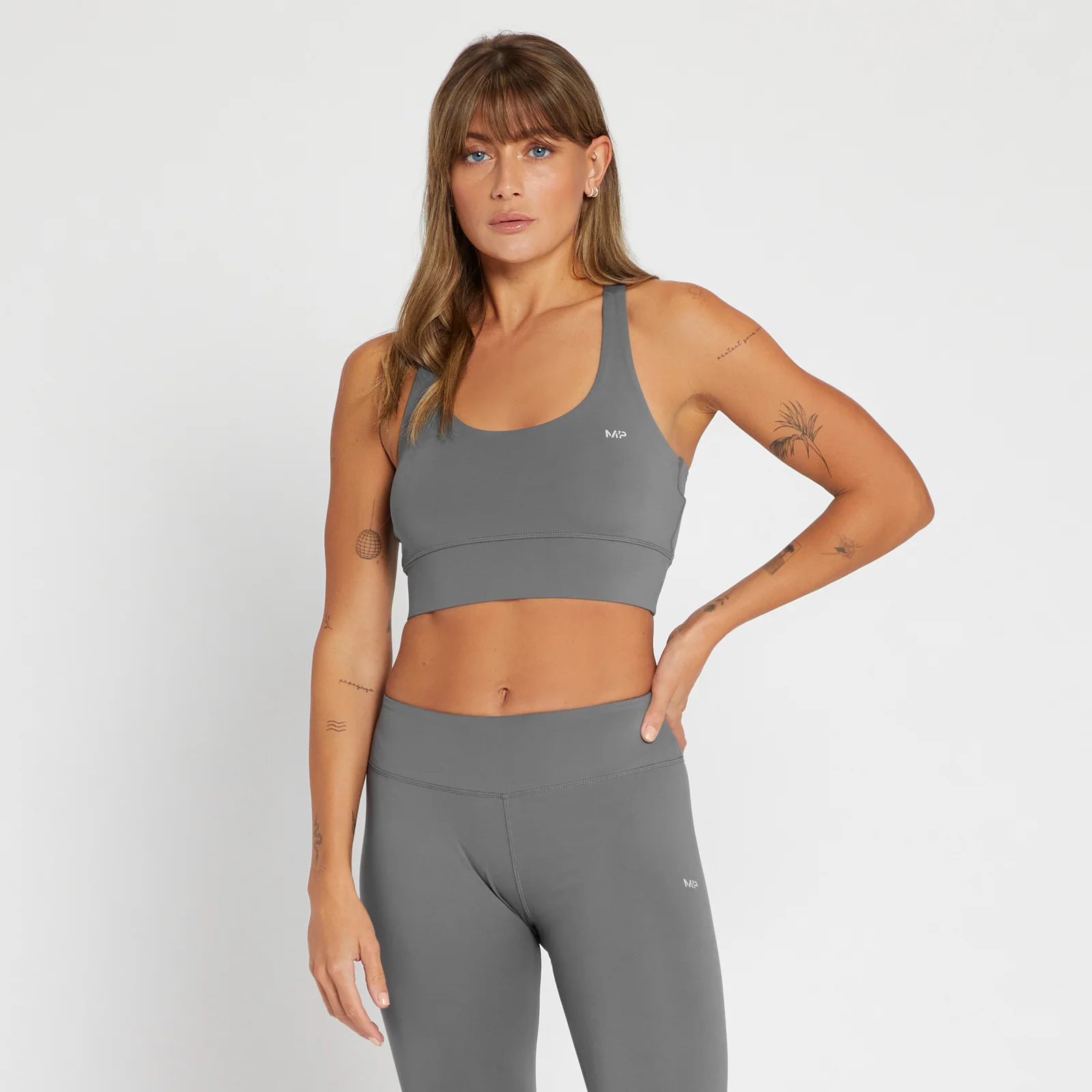 MP Women's Repeat MP Training Racerback Bra - Carbon - XXS Image 1