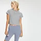 MP Women's Rest Day Women's Crop T-Shirt - Grey Marl