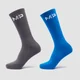 MP Men's Crayola Crew Socks (2 Pack) - Cadet Blue/Outer Space Grey