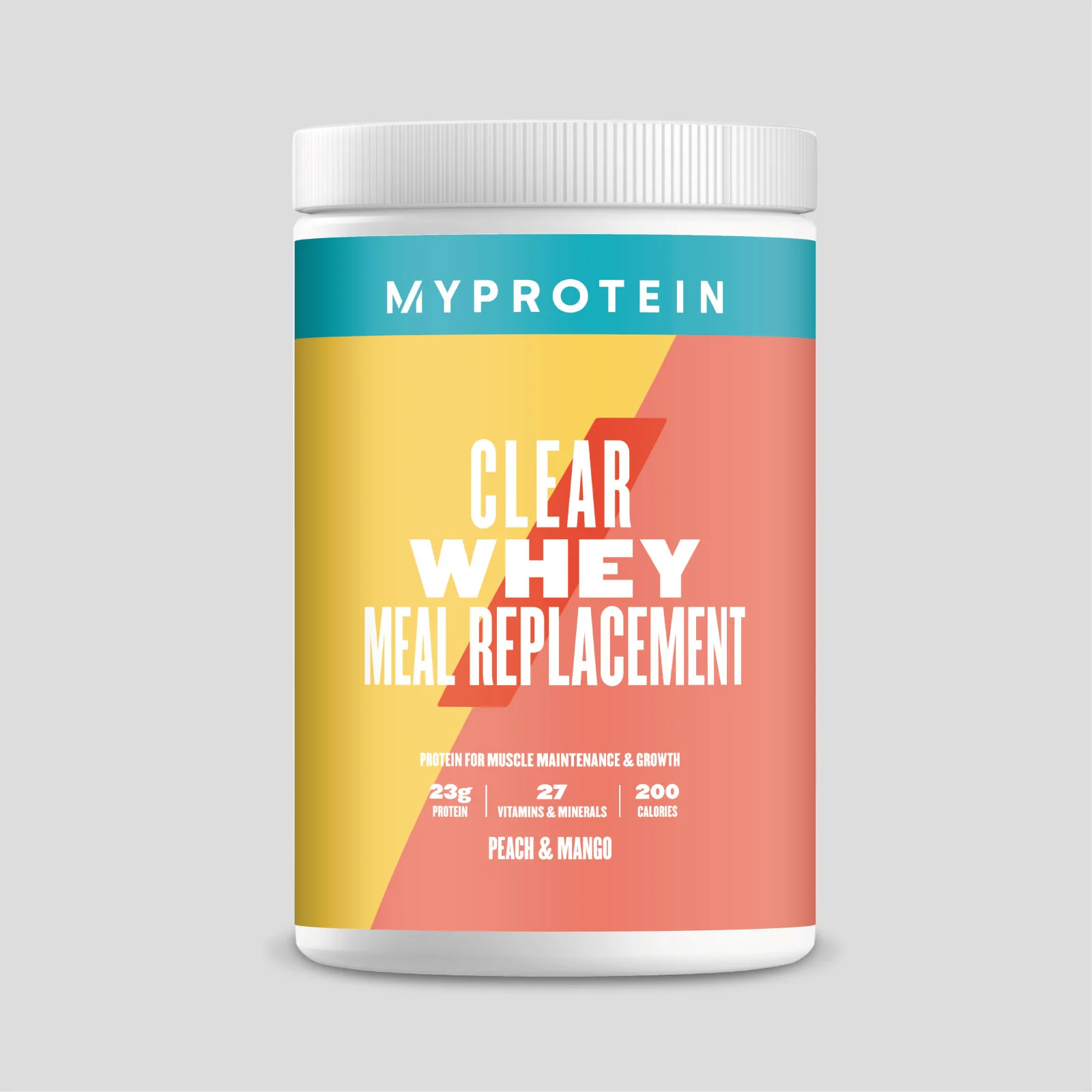 Clear Whey Meal Replacement - 10servings - Peach Mango Image 1