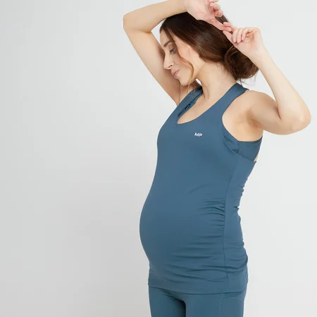 MP Women's Power Maternity Vest - Dust Blue