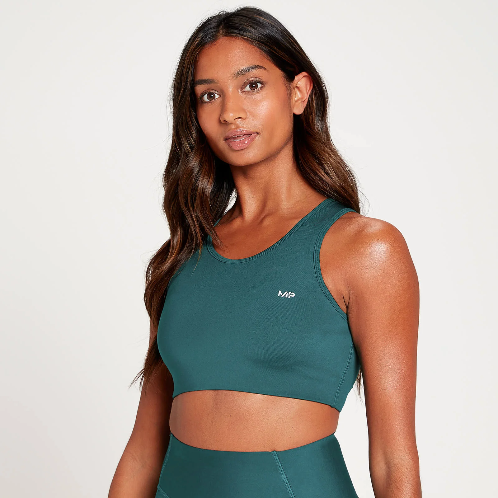 MP Women's Sculpt Laser Cut Sports Bra - Pine - XS Image 1