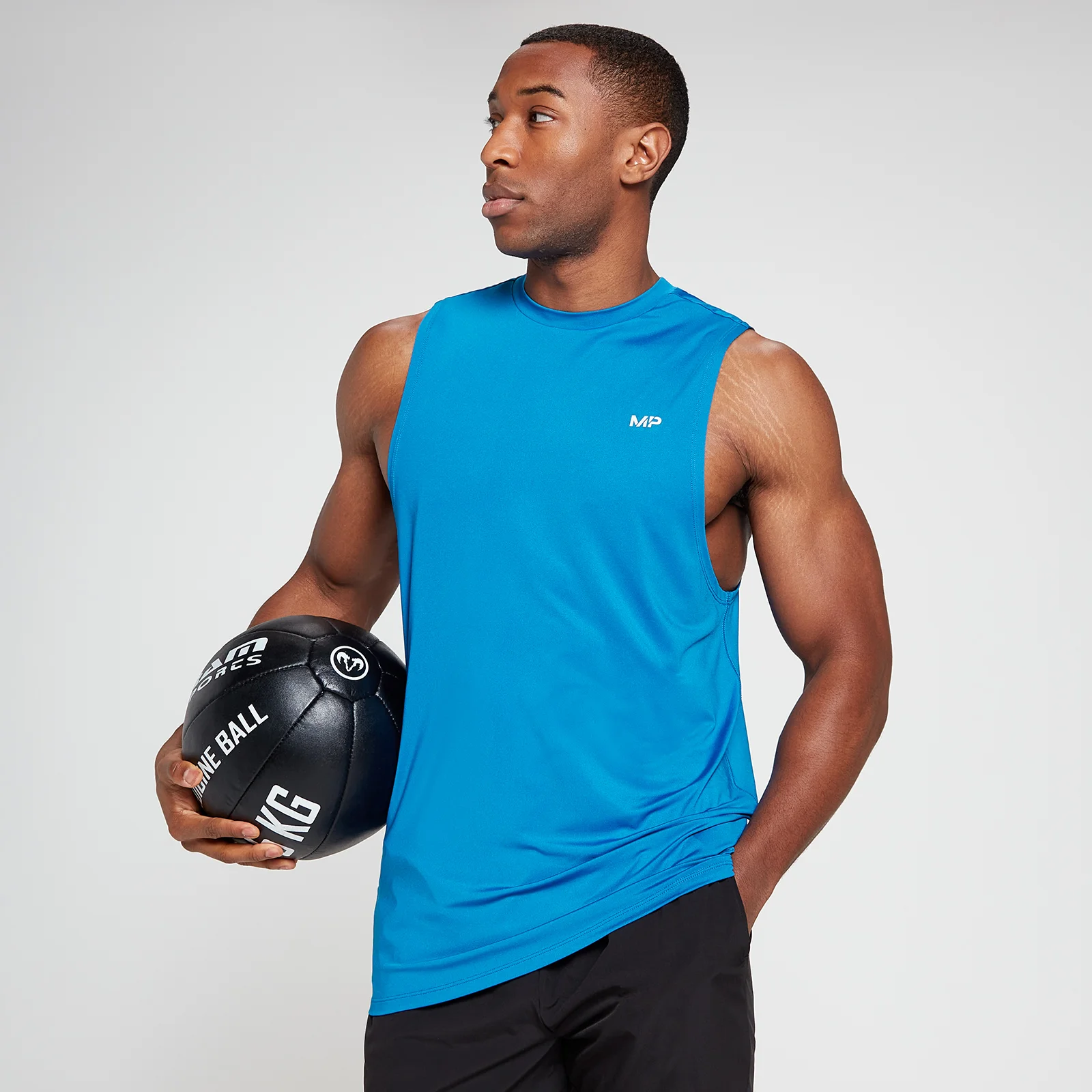 MP Men's Training Tank Top - True Blue - XXS Image 1