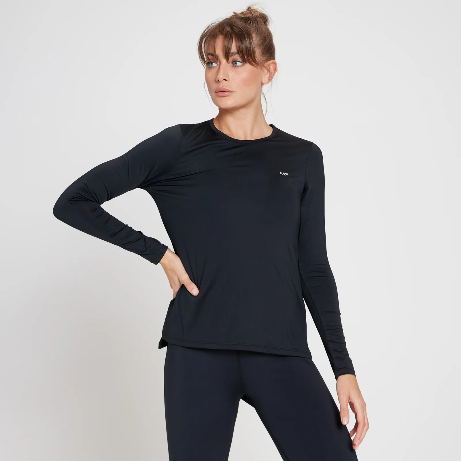 MP Women's Velocity Long Sleeve T-Shirt - Black - XXS Image 1
