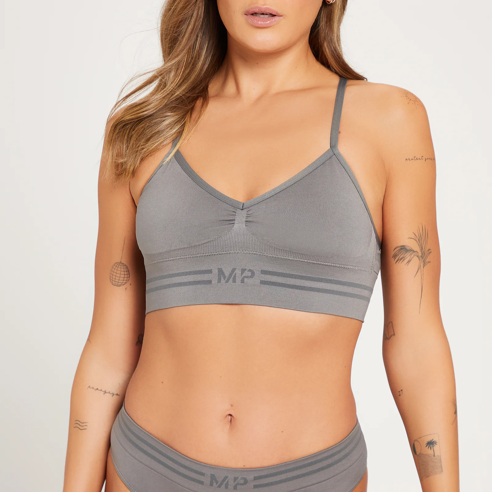 MP Women's Seamless Bralette - Carbon - XS Image 1