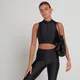MP Women's Engage Crop Tank 1/4 Zip Top - Black