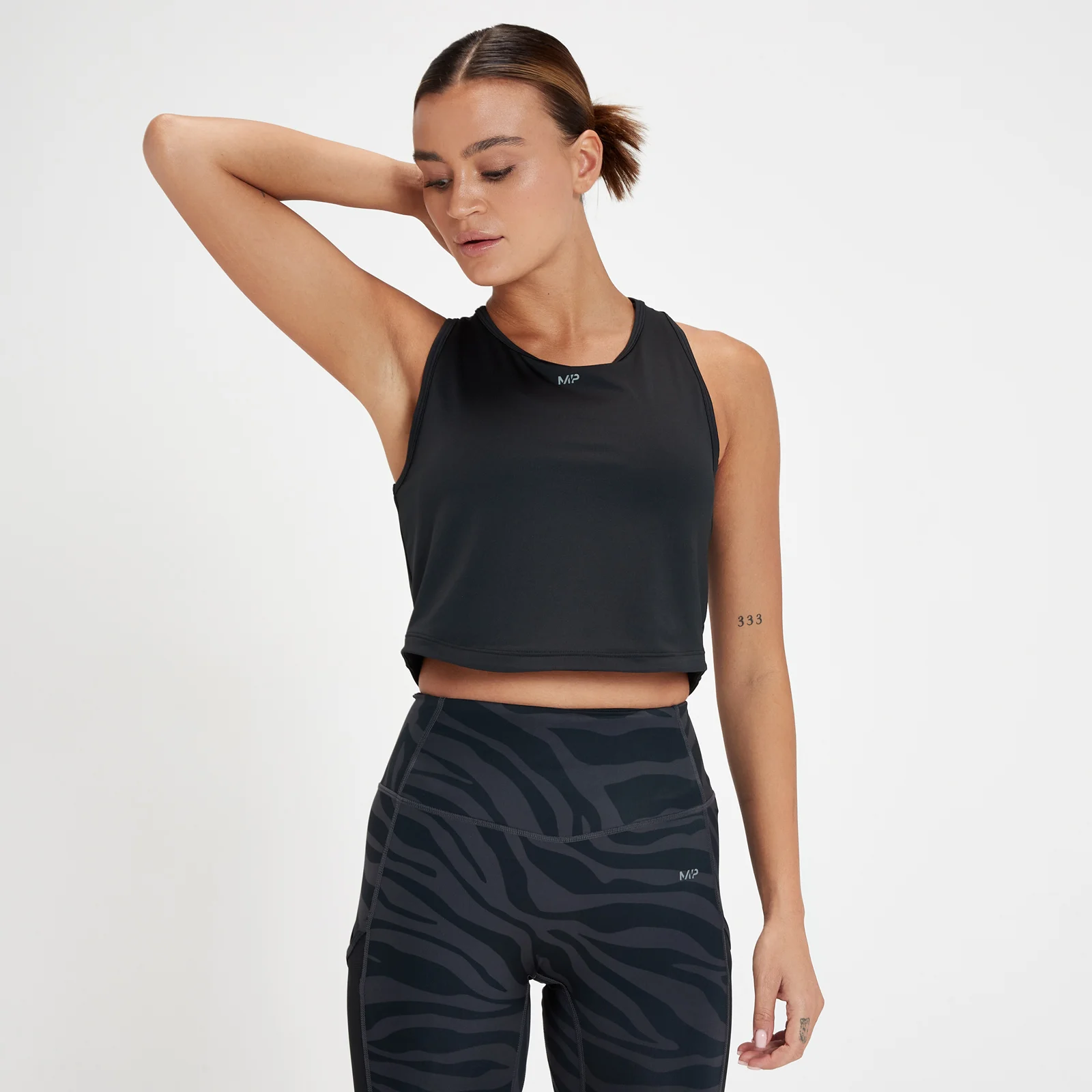 MP Women's Tempo Cropped Vest - Black - XXS Image 1