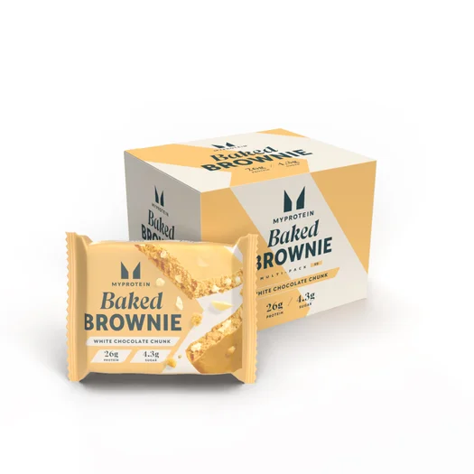 Baked Brownie - 6 x 75g - White Chocolate Chunk