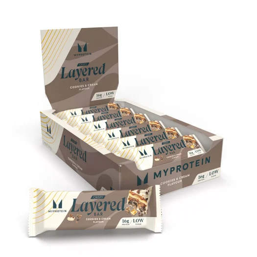 Crispy Layered Bar - 12 x 58g - Cookies and Cream
