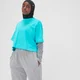 MP Women's Adapt Cropped T-Shirt - Bright Turquoise