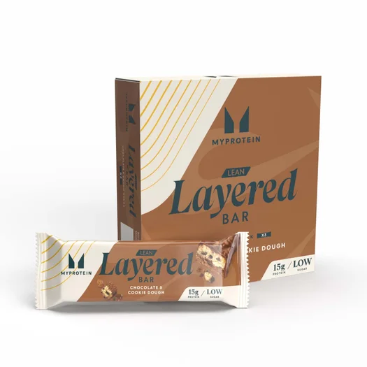 Lean Layered Bar - 3 x 40g - Chocolate and Cookie Dough