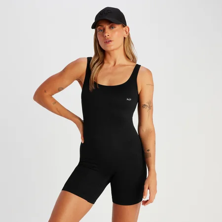 MP Women's Tempo Rib Seamless Unitard - Black