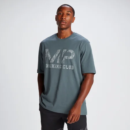 MP Men's Tempo Oversized Cotton T-Shirt - Slate Grey