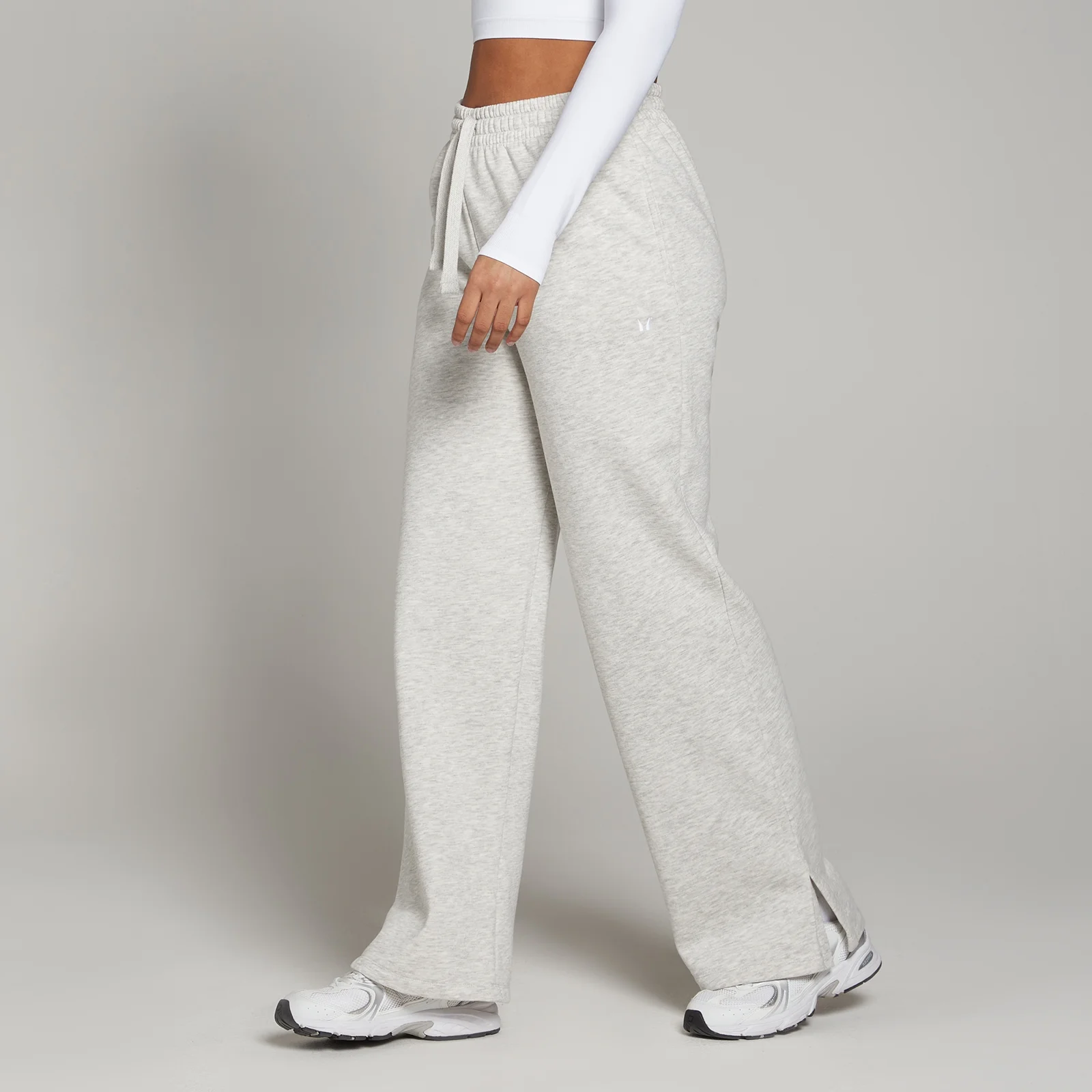 MP Women's Basics Straight Leg Joggers - Light Grey Marl - S Image 1