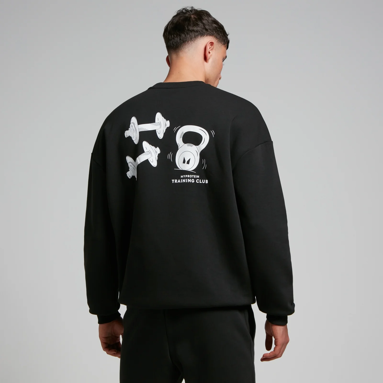 MP Men's Tempo Graphic Crew Neck Sweatshirt - Black - XS Image 1