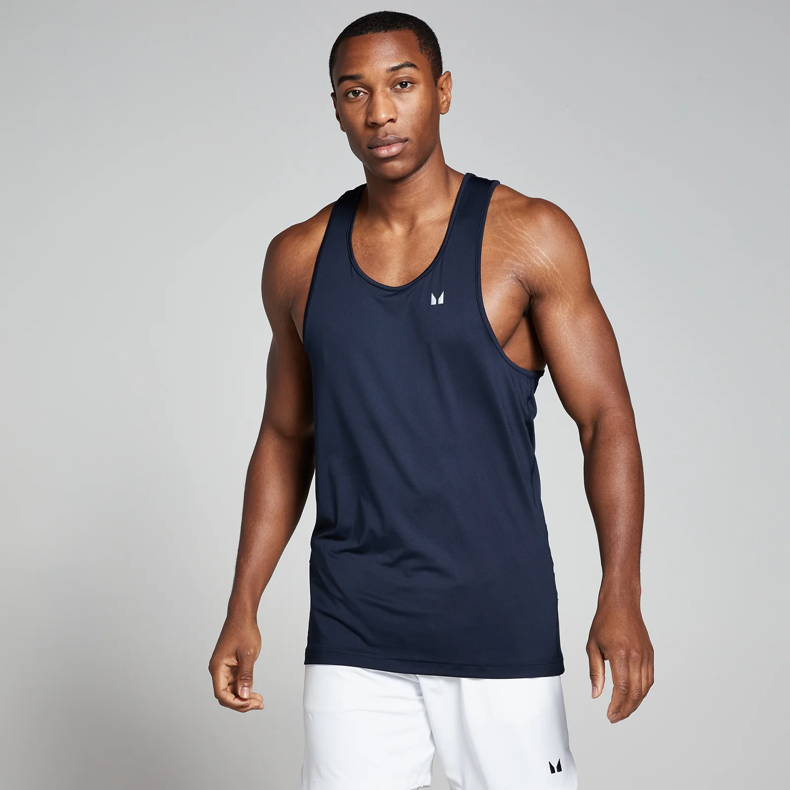 Stringer Vest Polyester MP Men's Training Stringer Vest - Navy | Myprotein