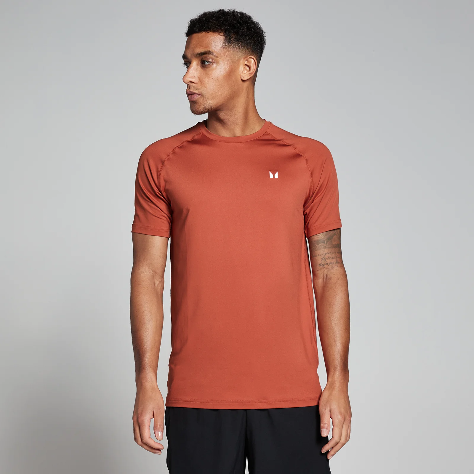 MP Men's Training Short Sleeve T-Shirt Brick Myprotein