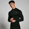 Men's Training High Neck Long Sleeve Baselayer - Black