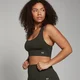 MP Women's Shape Seamless Sports Bra - Forest Green
