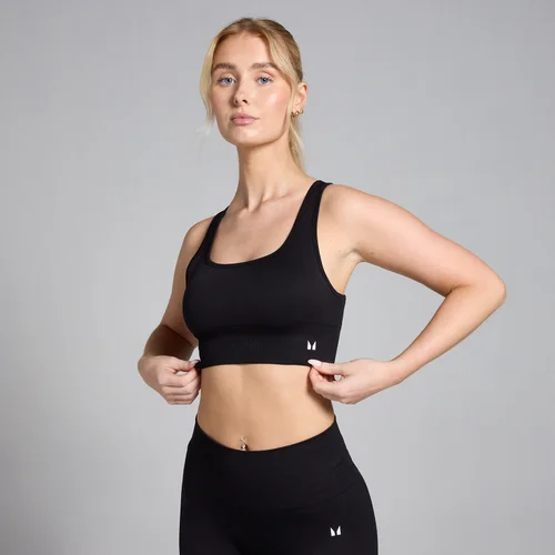 MP Women's Shape Seamless Sports Bra - Black