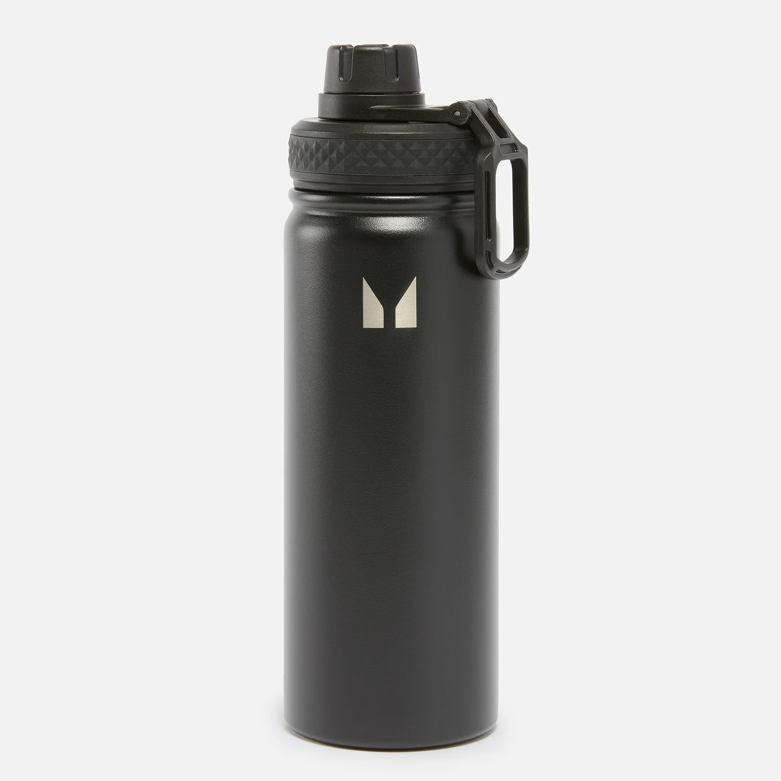Medium Metal Water Bottle Black Myprotein