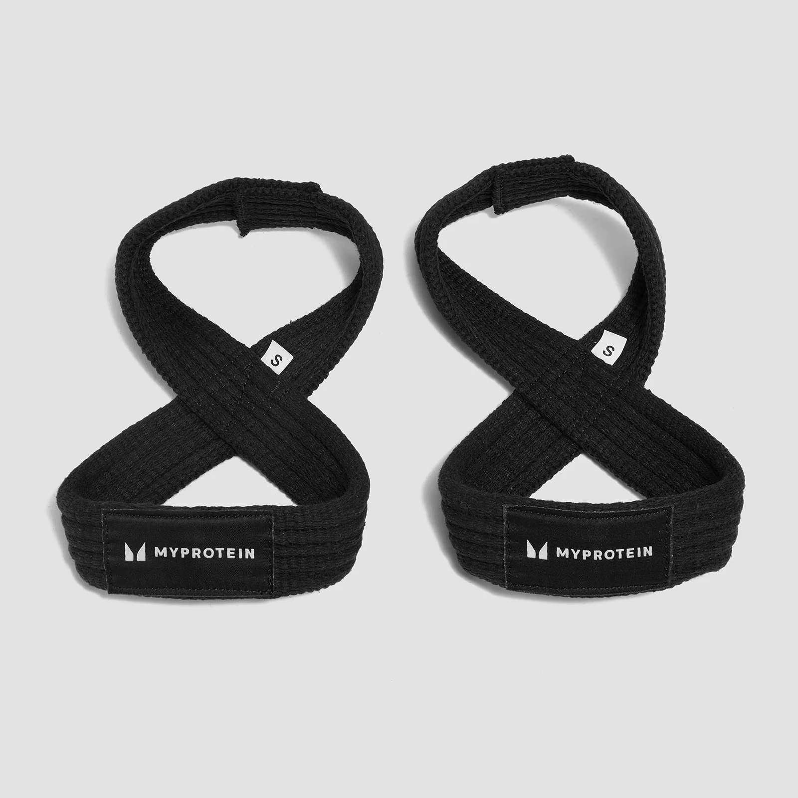 Myprotein Figure of 8 Lifting Straps - Black - L (> 7.5'') Image 1
