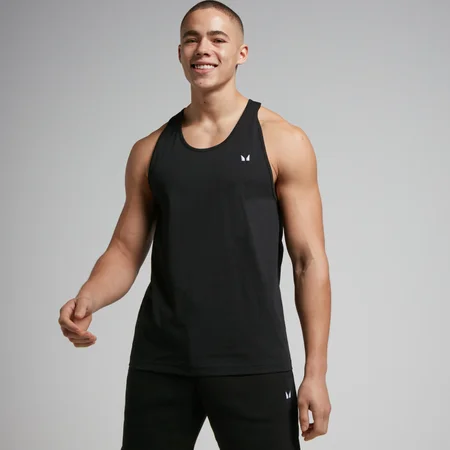 MP Men's Cotton Vest - Black