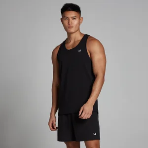 MP Men's Cotton Vest - Black - Size M