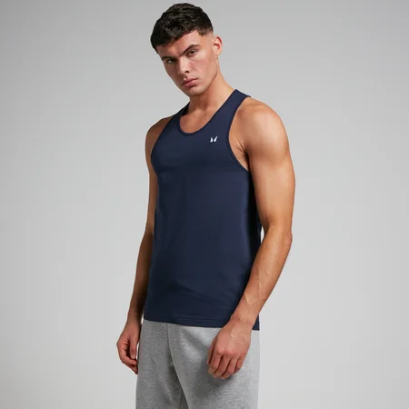 MP Men's Cotton Vest - Navy