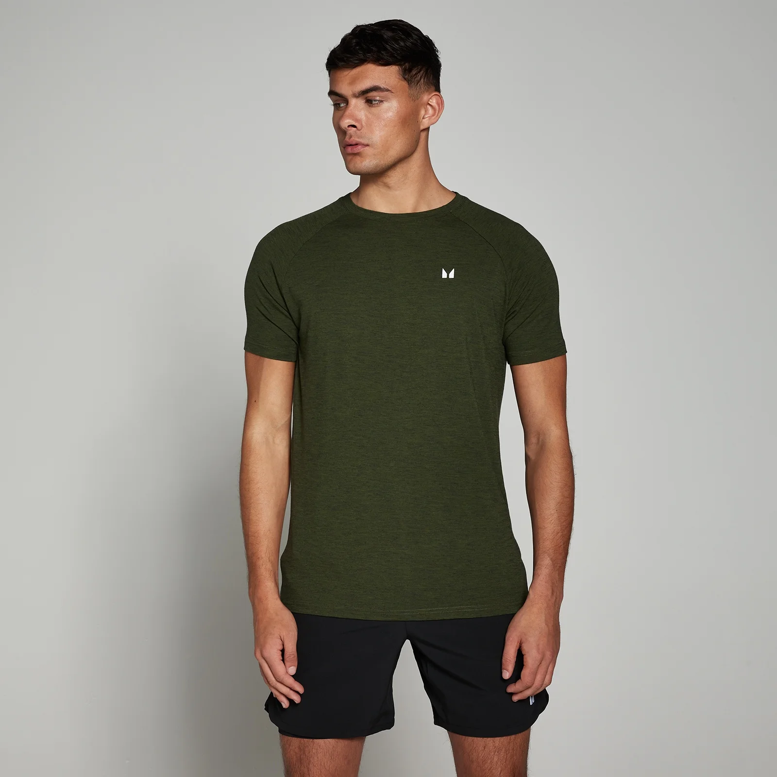 MP Men's Performance Short Sleeve T-Shirt - Army Green Marl - XL Image 1
