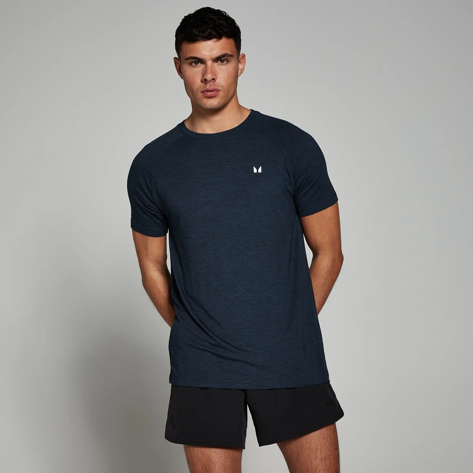 MP Men's Performance Short Sleeve T-Shirt - Navy Marl - XXL Image 1