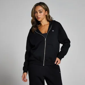 MP Women's Basics Zip Through Hoodie - Black - Size S